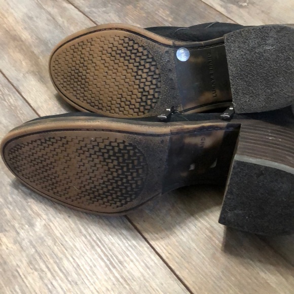 Lucky Brand Roquee Black Double Zip Ankle Boots - Picture 7 of 13